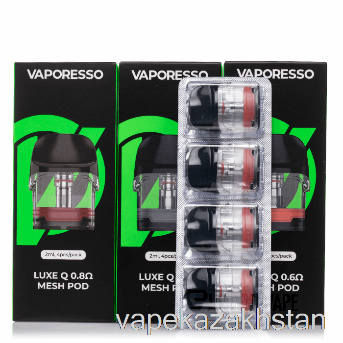 Vape Smoke Vaporesso LUXE Q Replacement Pods 0.6ohm LUXE Q Pods (4-Pack)